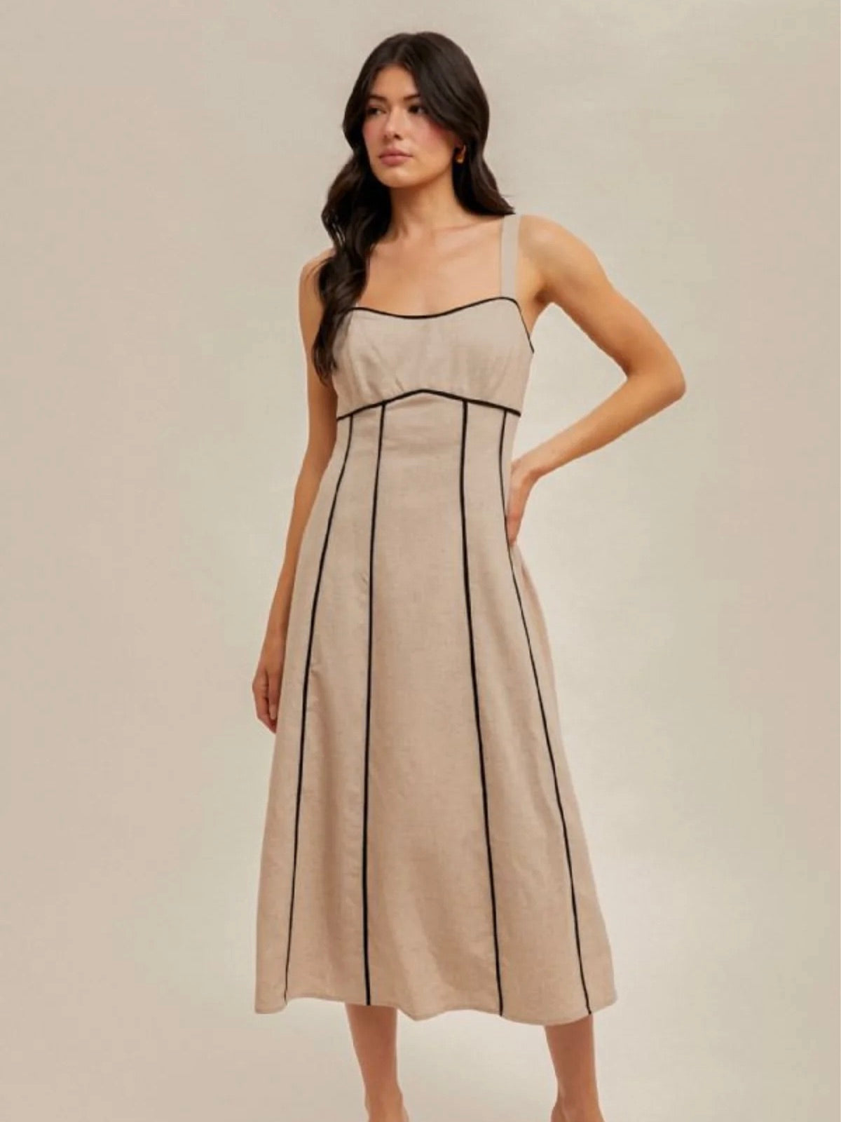 Brynn Linen Midi Dress