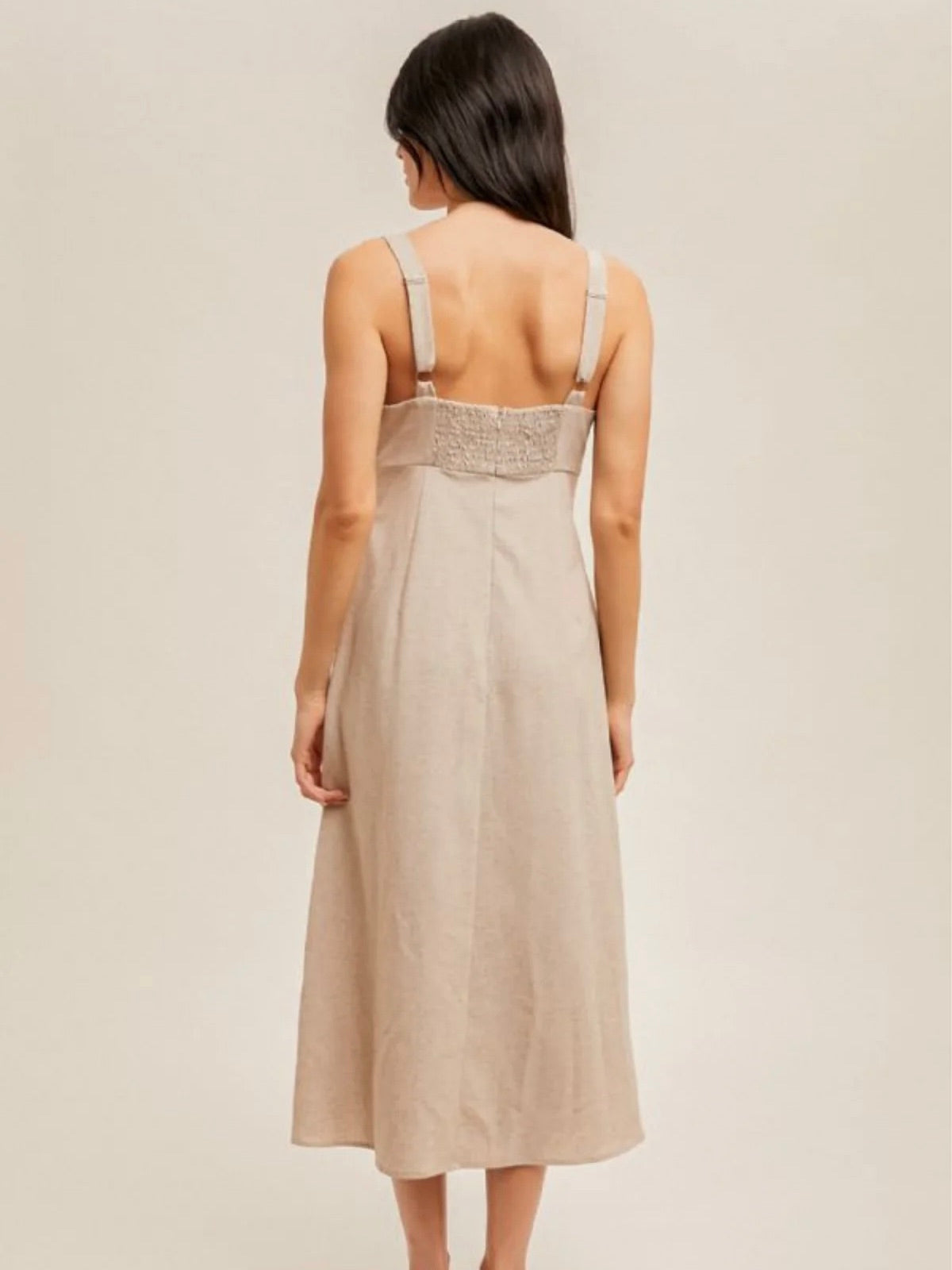 Brynn Linen Midi Dress
