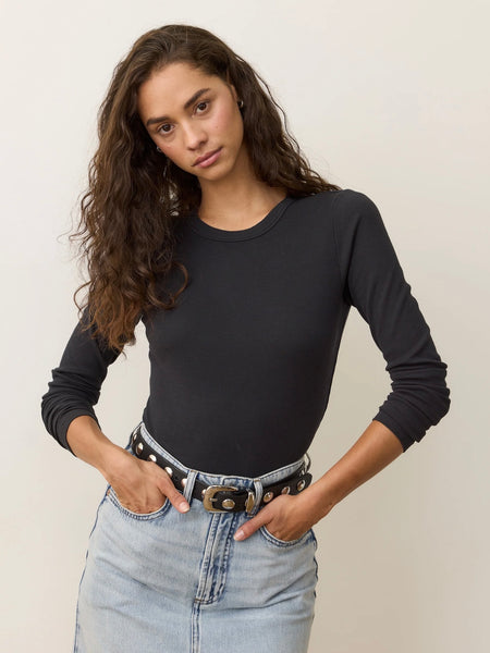{Marine Layer} Lexi Rib Sun-In Crew Tee