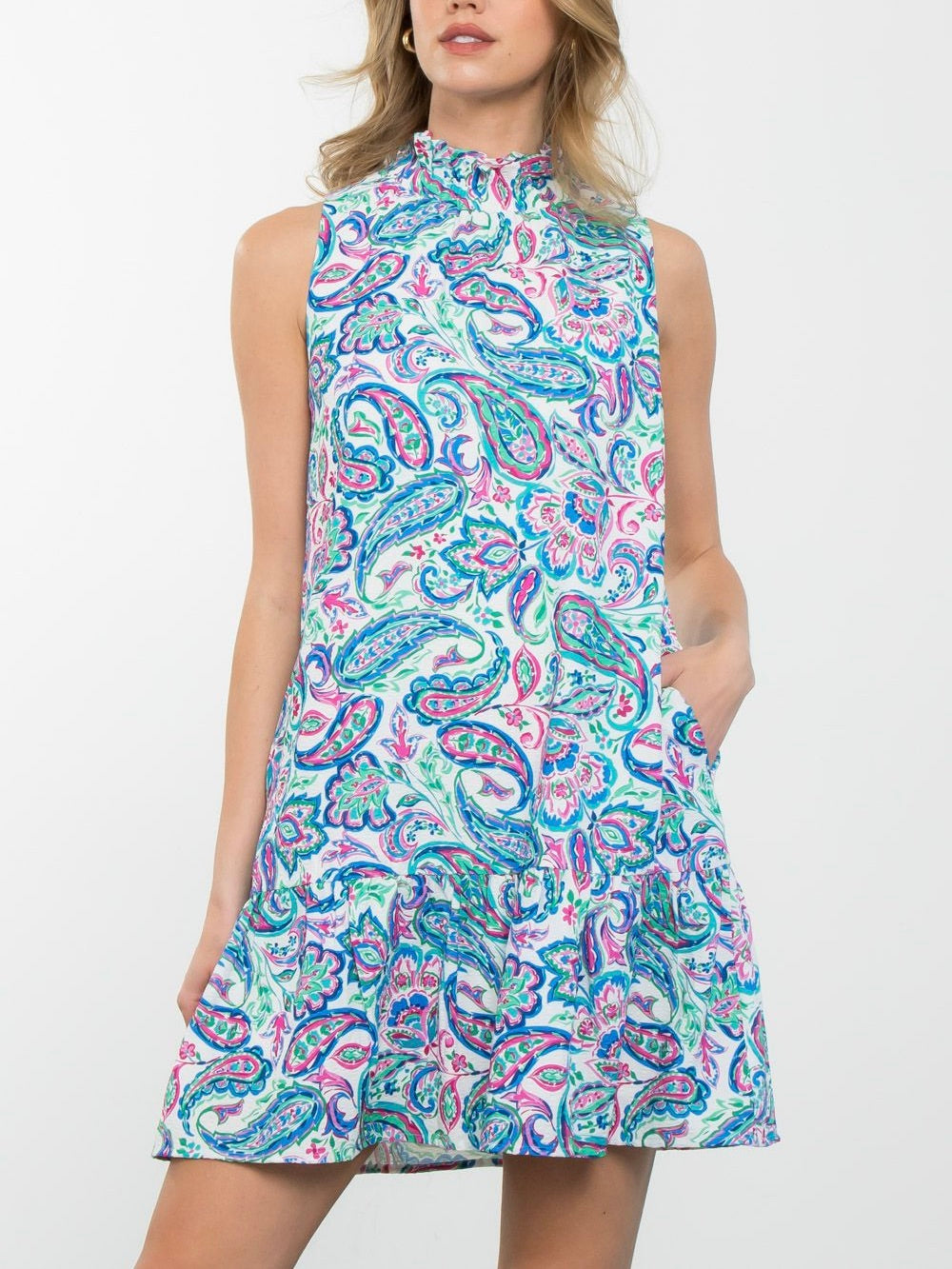 Paisley Sleeveless Dress
