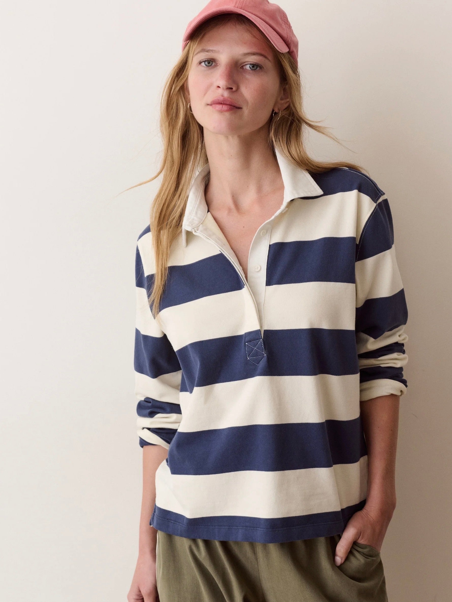 Marine Layer Miracle Jersey Long Sleeve Polo