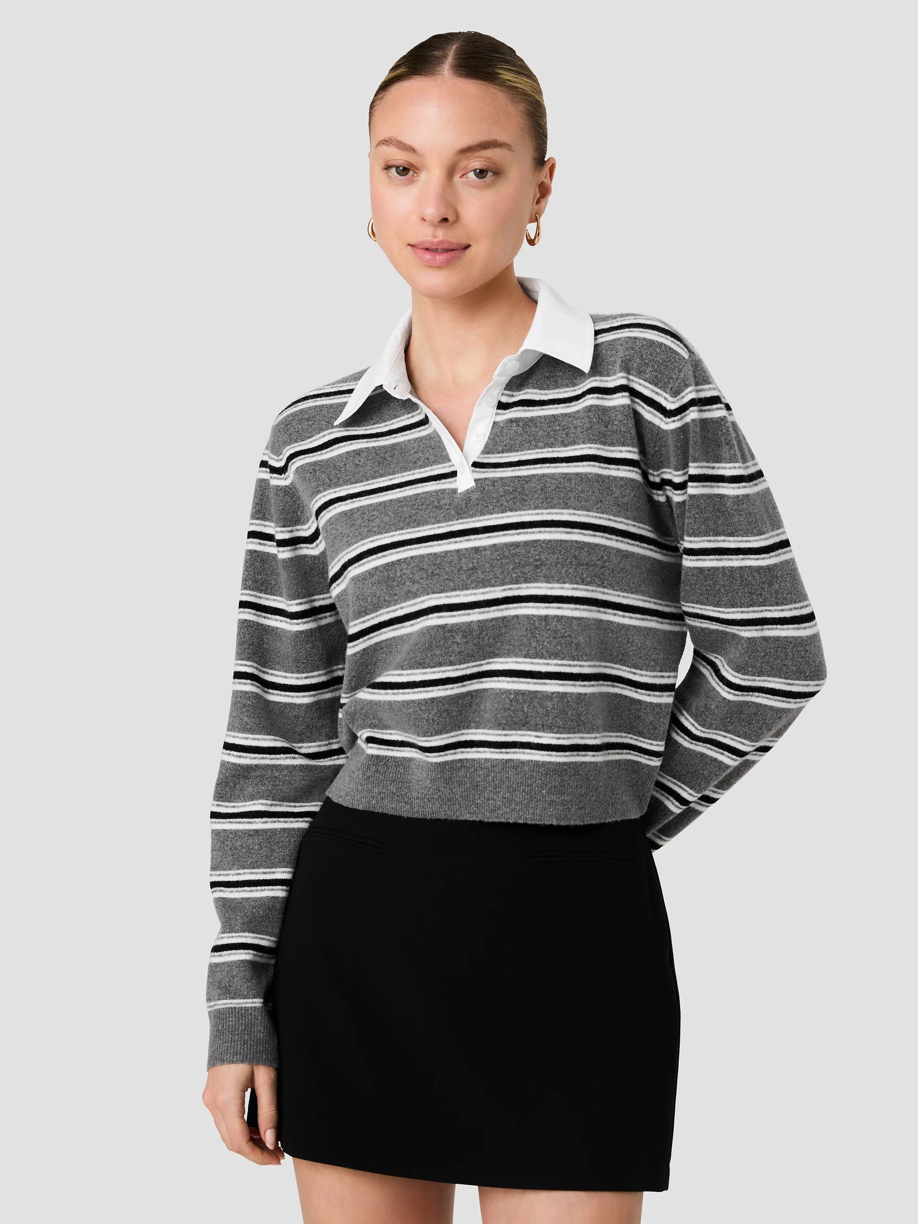 French Connection Yulia Knit Campus Sweater