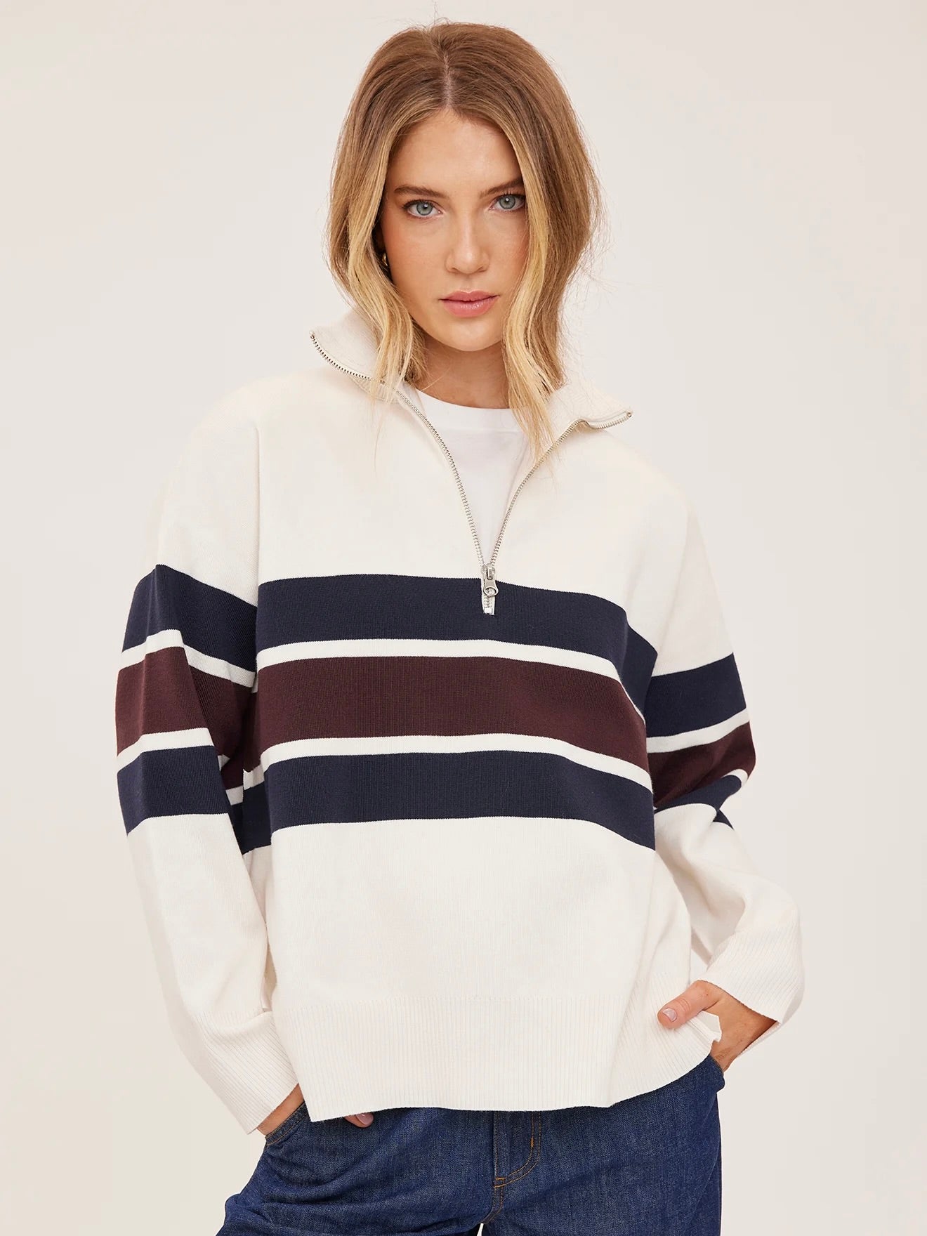 Idris Quarter Zip Sweater