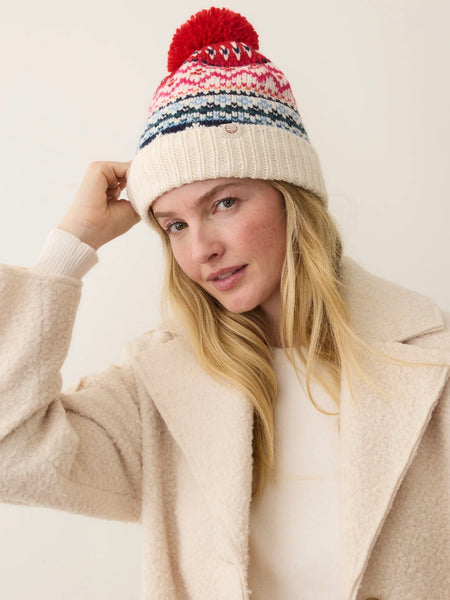 {Marine Layer} Fair Isle Pom Beanie