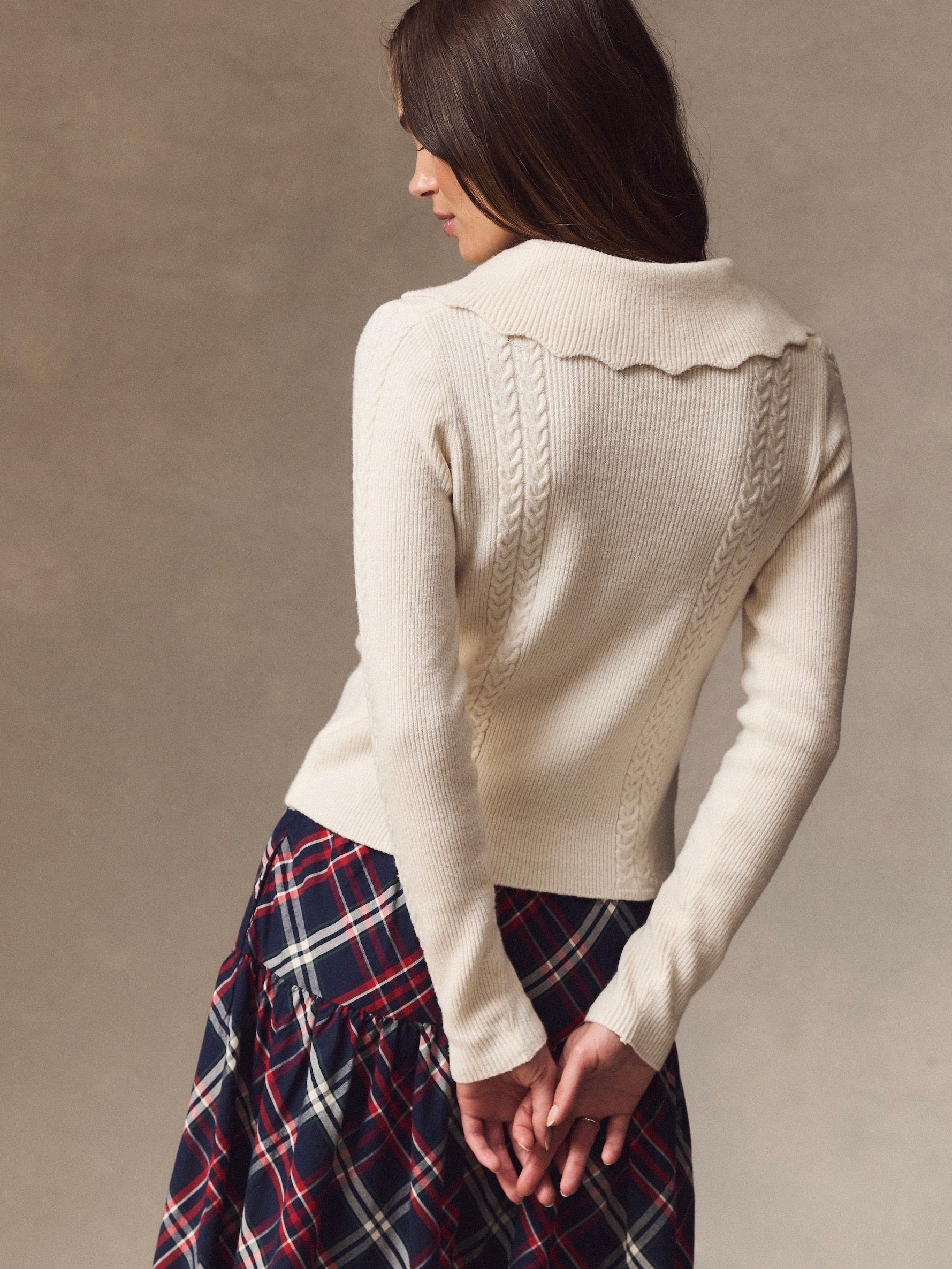 Marine Layer Ivy Cable Knit Polo