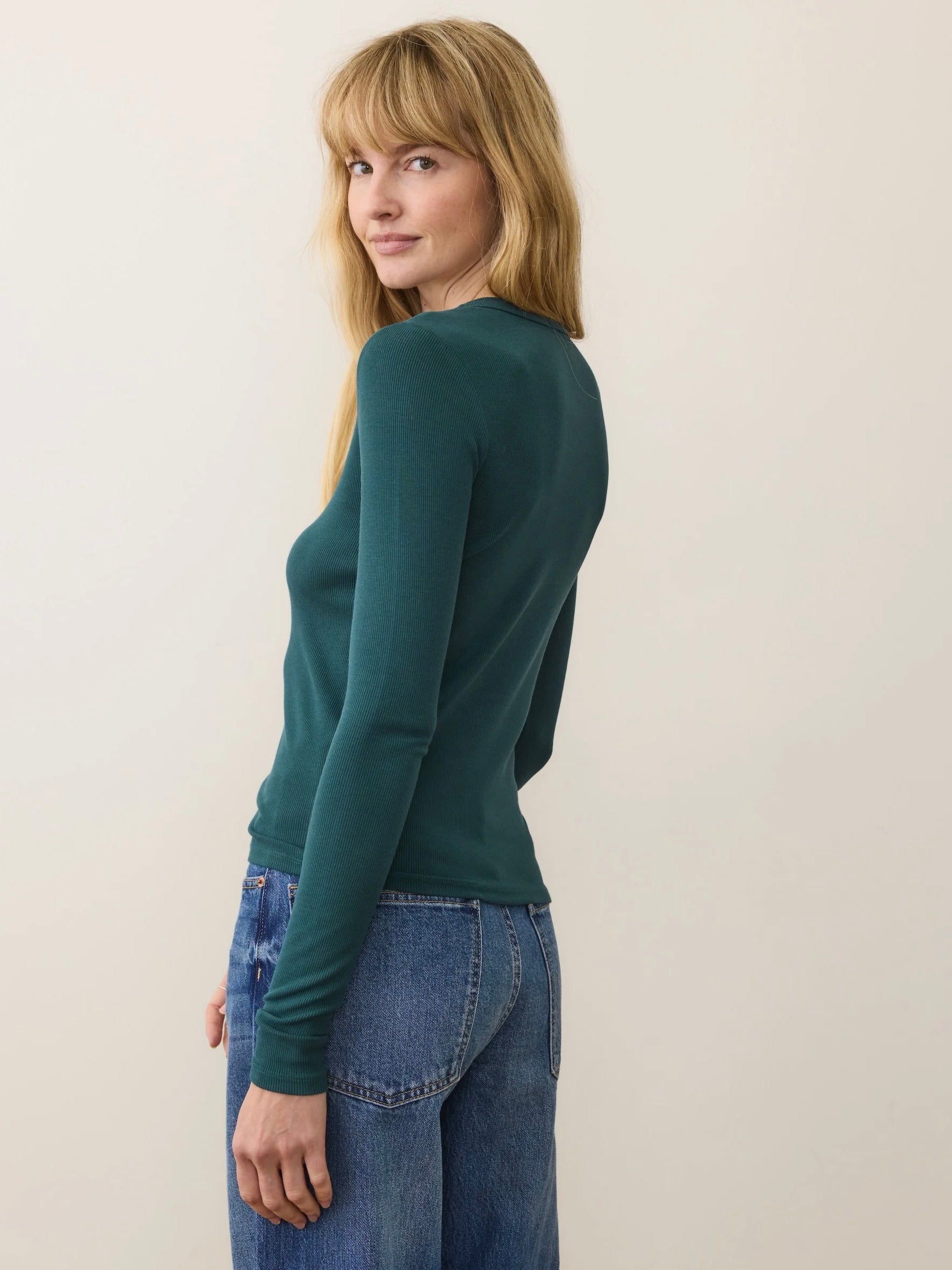 {Marine Layer} Lexi Rib Sun-In Crew Tee