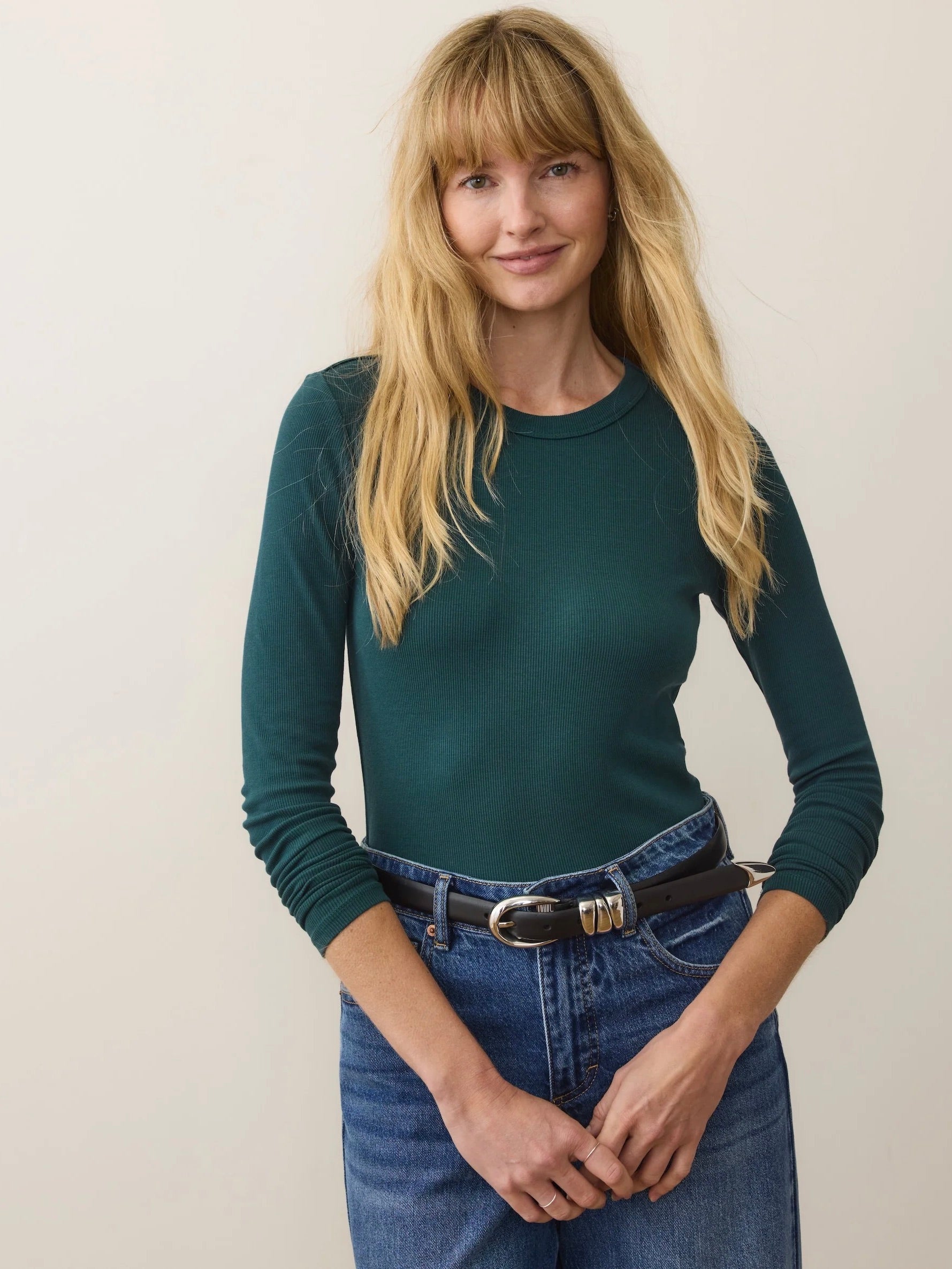 {Marine Layer} Lexi Rib Sun-In Crew Tee