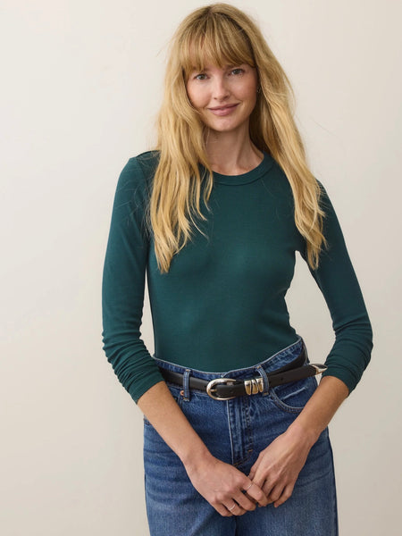 {Marine Layer} Lexi Rib Sun-In Crew Tee