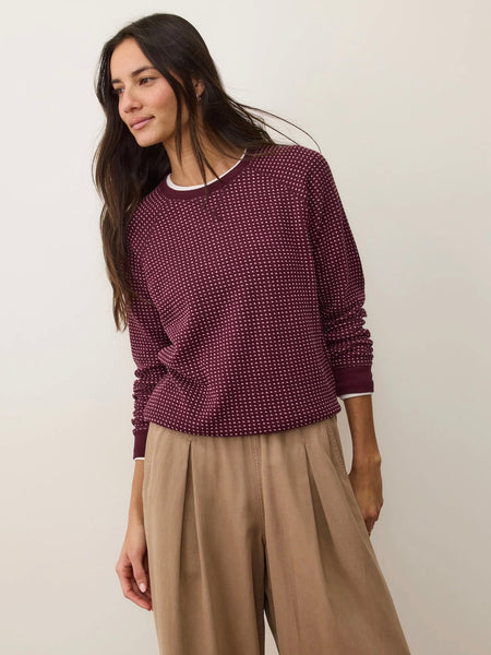 {Marine Layer} Daisy Textured Raglan Top