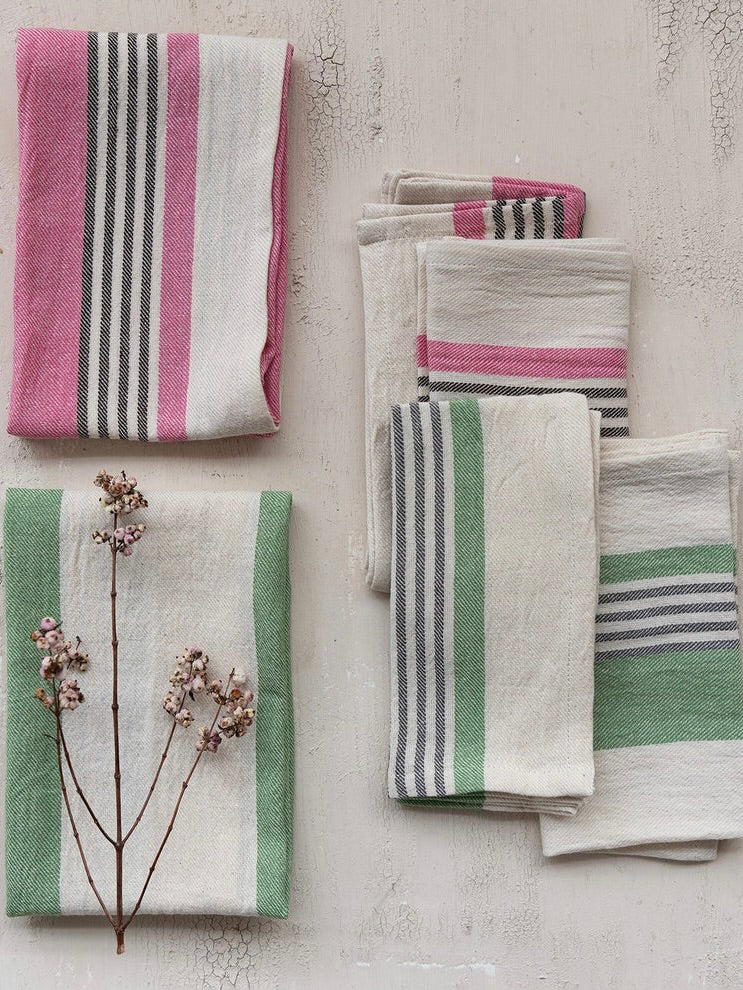 Set of 4 Cotton Printed Towels