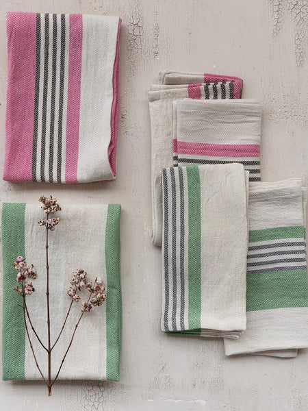 Set of 4 Cotton Printed Towels
