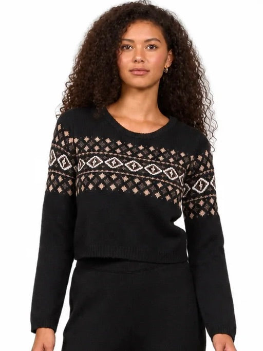 Crop Fair Isle Sweater