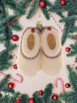 Cozy Fleece Slippers Ornamnet