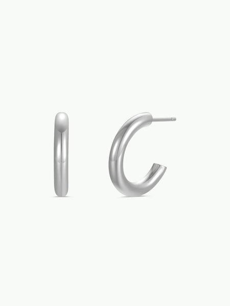 JaxKelly Silver Smooth Hoop