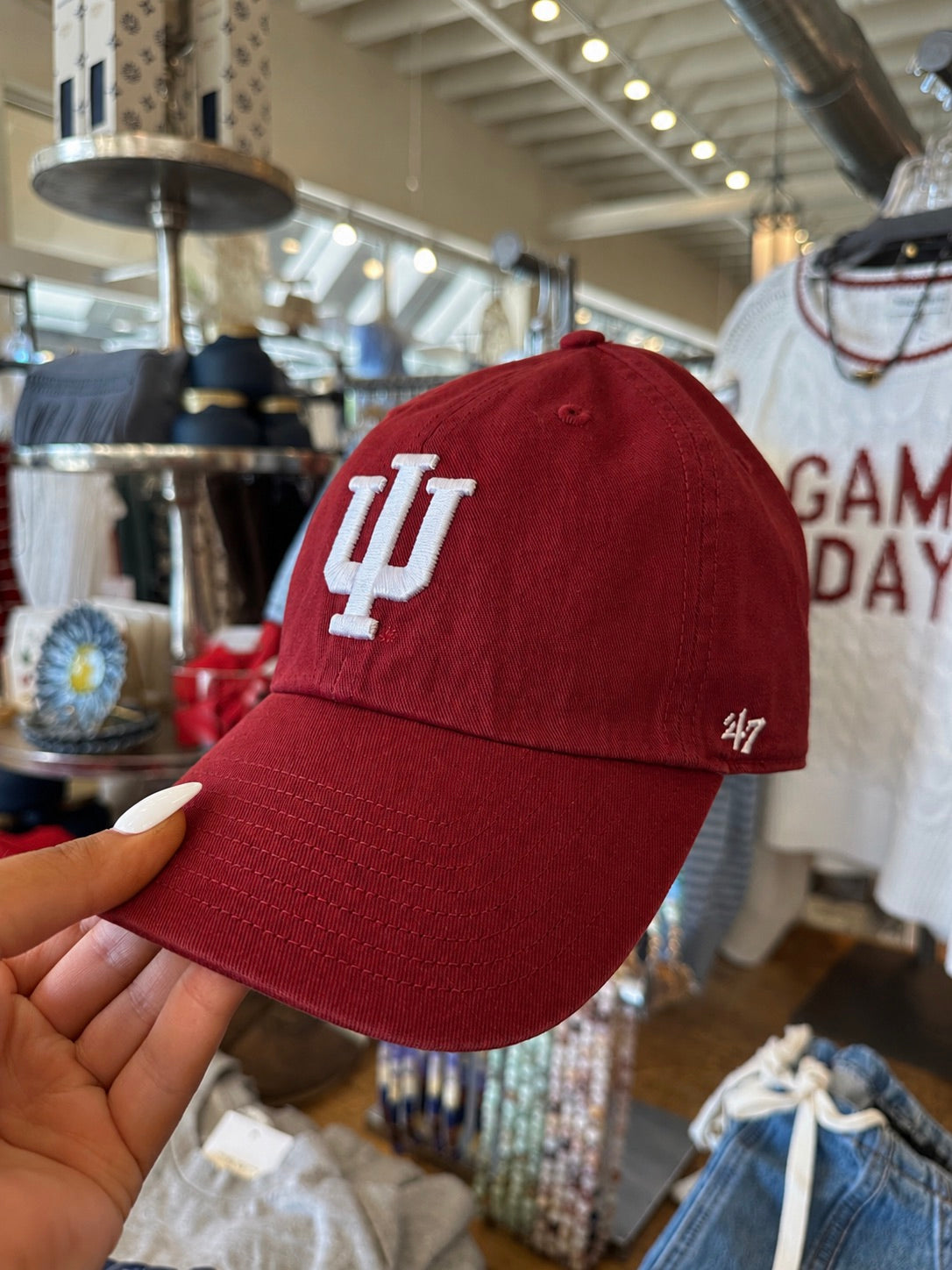 Indiana Hoosiers Logo Clean Up Baseball Cap