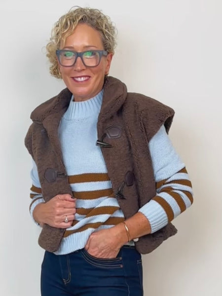 Raglan Stripe Sweater