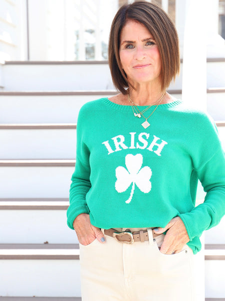 Irish Shamrock Crewneck Sweater
