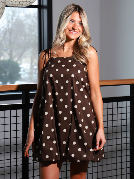 Merri Bubble Hem Mini Dress