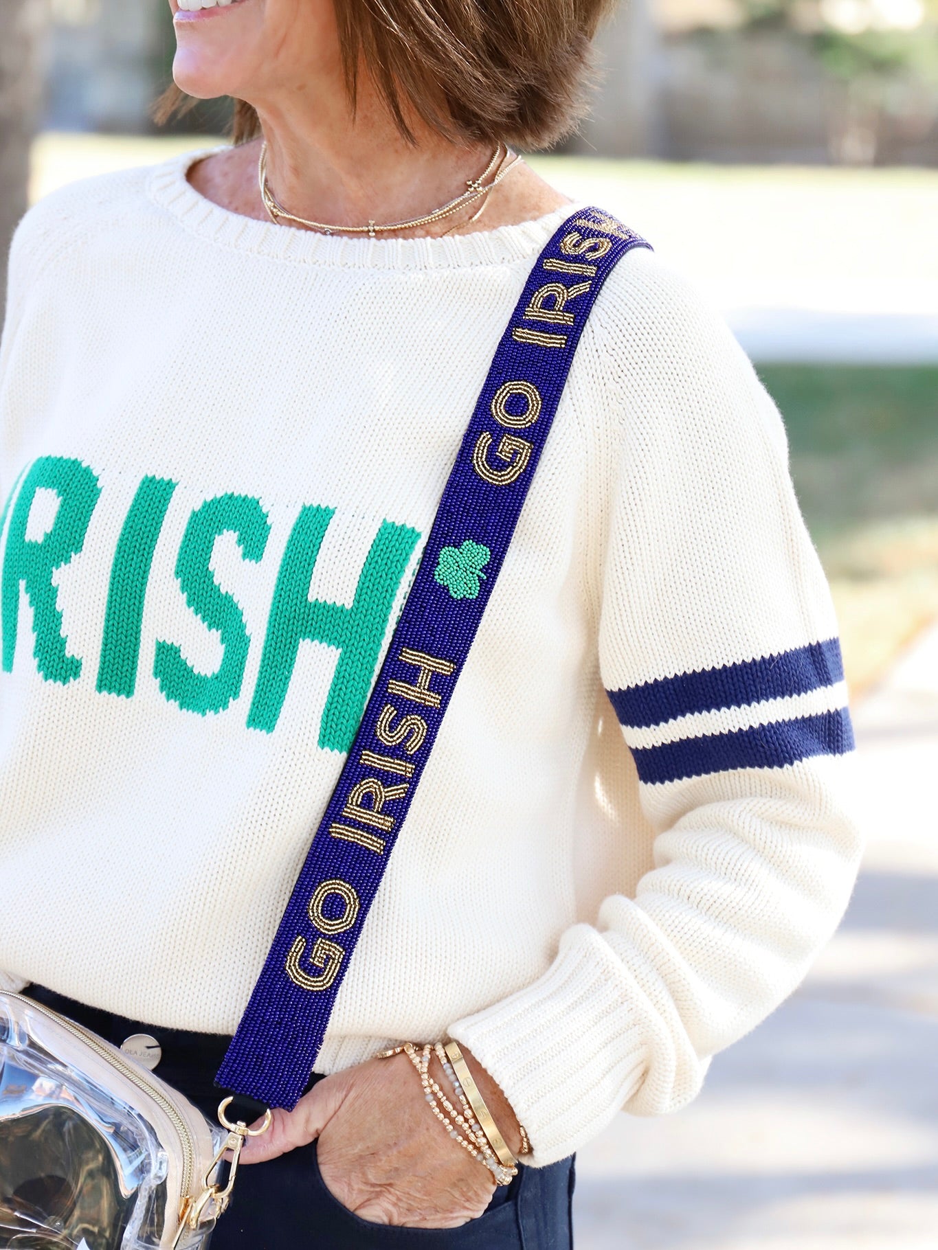Go Irish Beaded Purse Strap