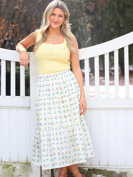 Prairie Fields Midi Skirt