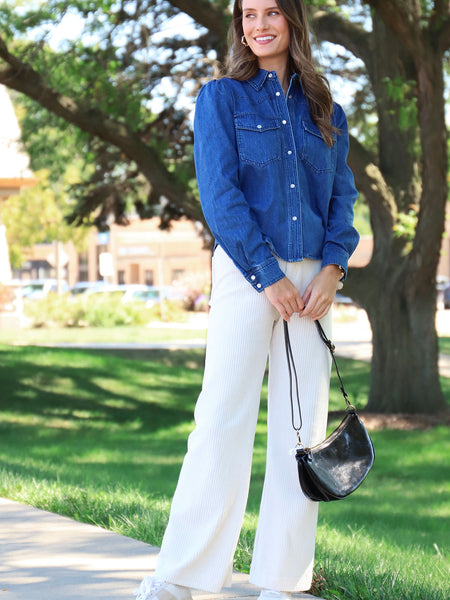 Wide Leg Corduroy Pants