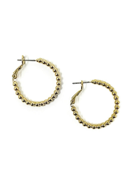 Dotty Beaded Round Hoops