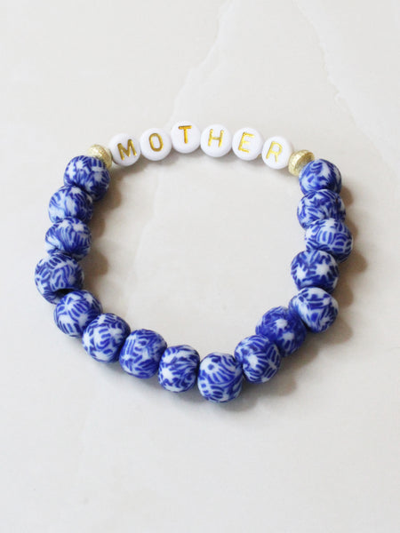 Blue Porcelain Bracelet