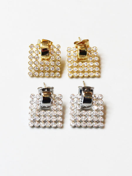 Square Matrix Earrings