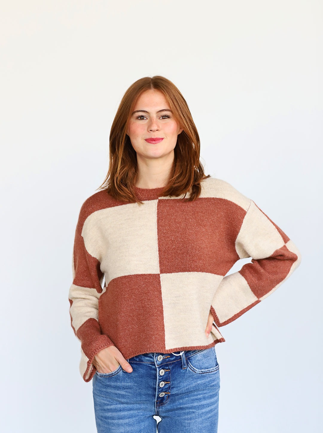 Rosi Blocked Sweater