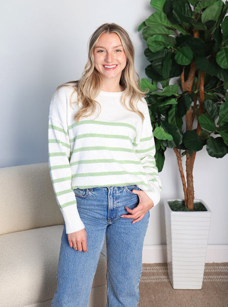 Springy Stripes Sweater