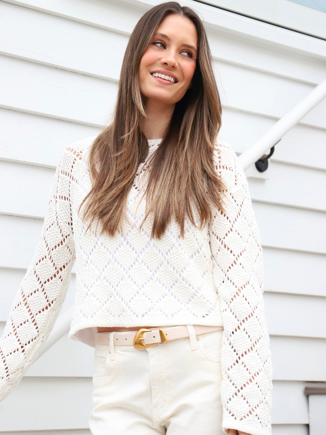 {Z Supply} Hullen Crochet Sweater