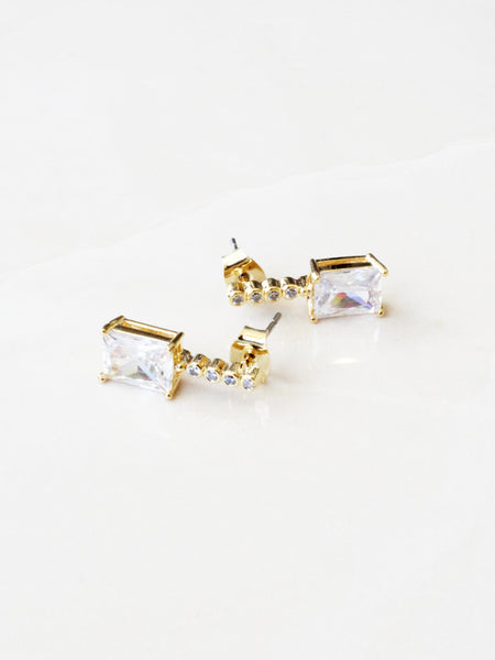 Emerald Cut City Earrings