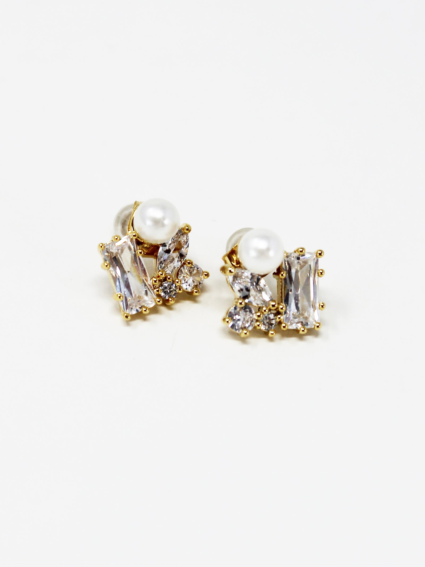 Pearl Cubic Mix Earring