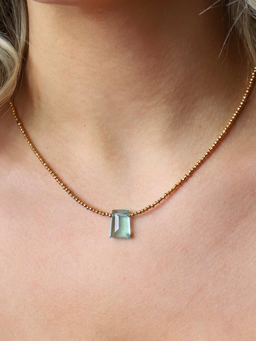 {Catherine Page} Ocean Stone Pendant Necklace