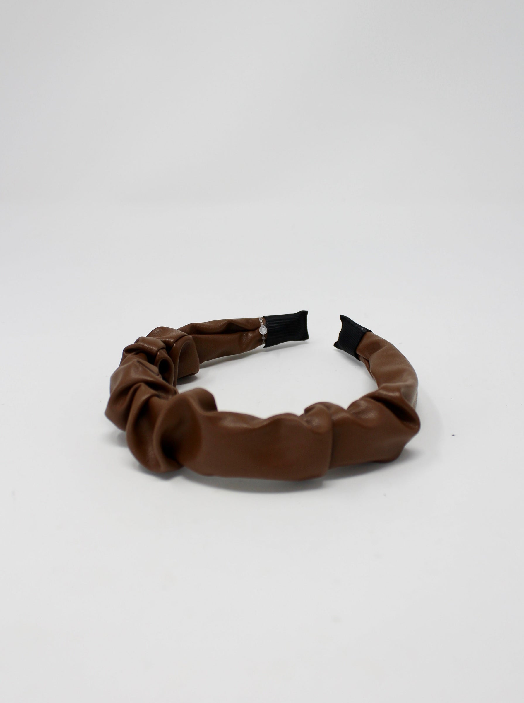 Leather Ruched Headband