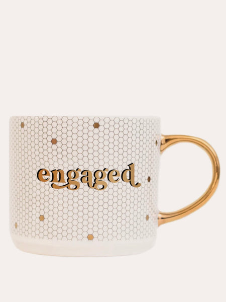 "Engaged" Tile Coffee Mug