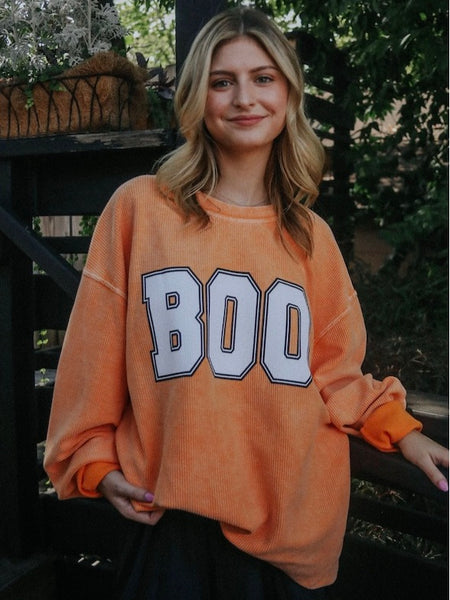 Boo Cord Sweatshirt