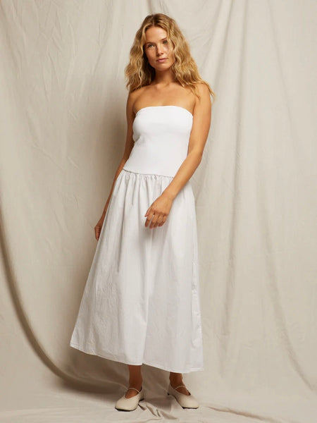 {perfectwhitetee} Kai Woven Strapless Dress
