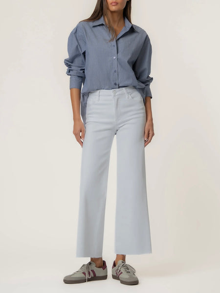 Kut Jeans : Meg High Rise Fab Ab Wide Leg Raw Hem