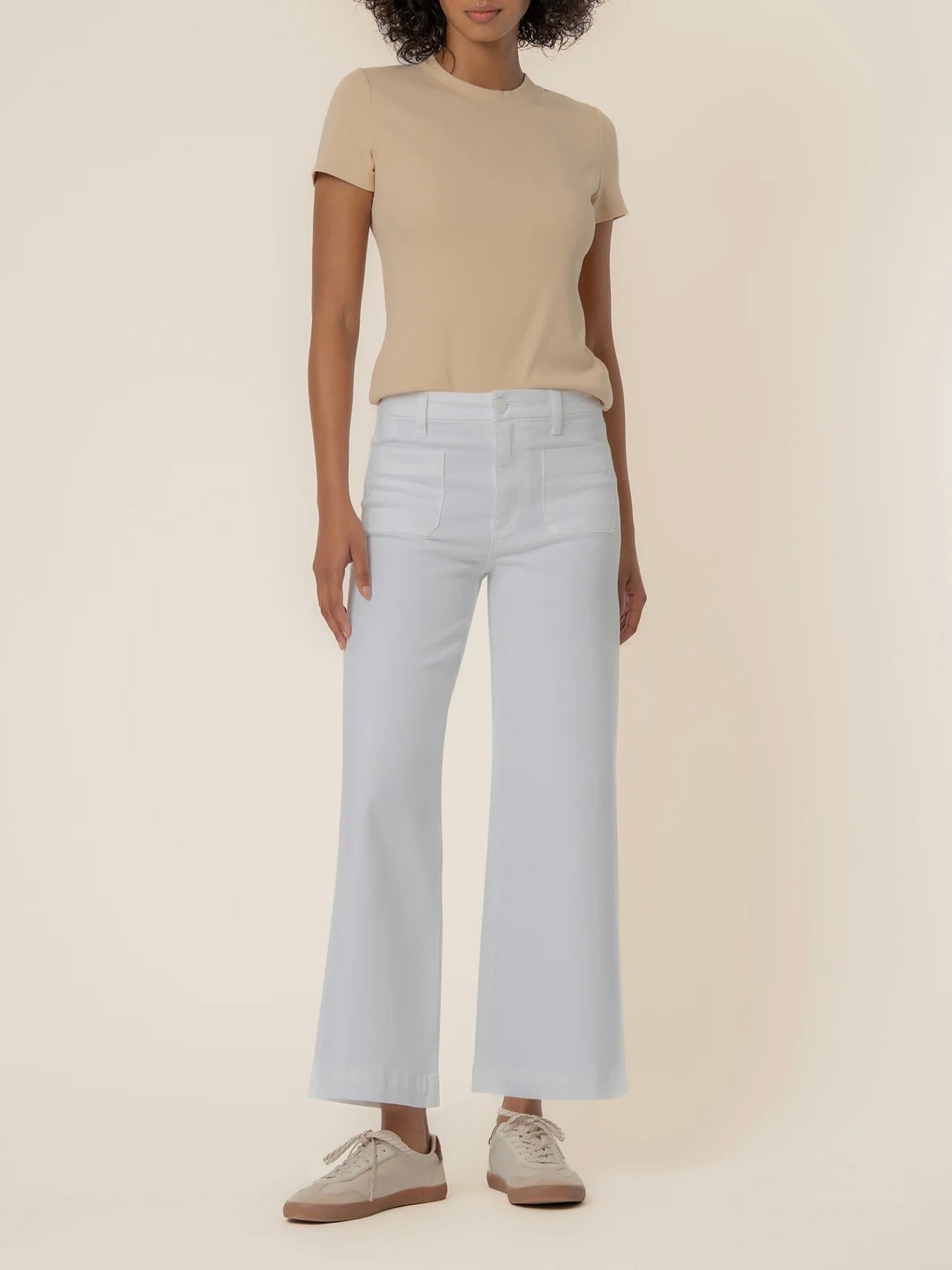 Kut Jeans : Meg High Rise Wide Leg with Patch Pockets