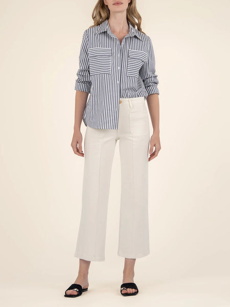 Kut Jeans : Charlotte High Rise Wide Leg Front & Back Seams