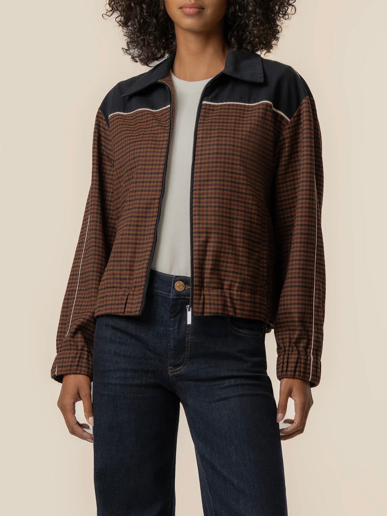 Kut from the Kloth Luca Zip Up Track Jacket