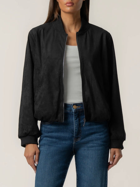 Kut from the Kloth Kensie Faux Suede Zip Front Jacket