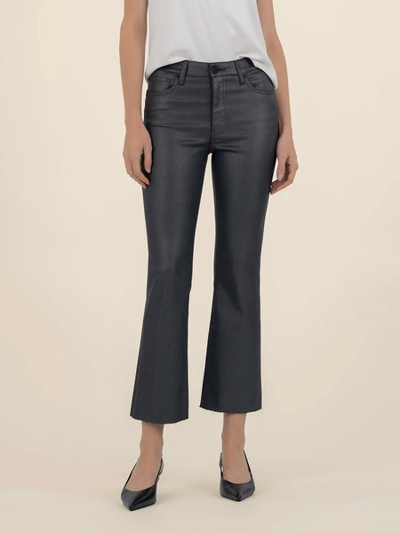 Kut Jeans : Kelsey High Rise Ankle Flare with Raw Hem