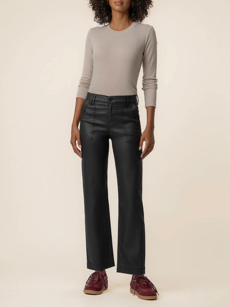 Kut Jeans Avery High Rise Straight Leg Chop Pocket