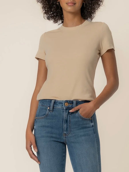 {Kut from the Kloth} Langley Short Sleeve Rib Top