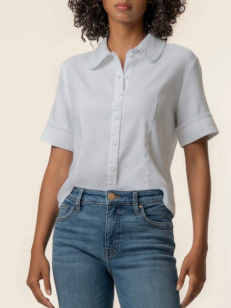 Kut from the Kloth Marisol Short Sleeve Button Down