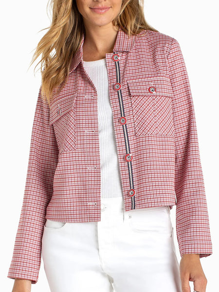 Liverpool Shacket with Flap Pockets