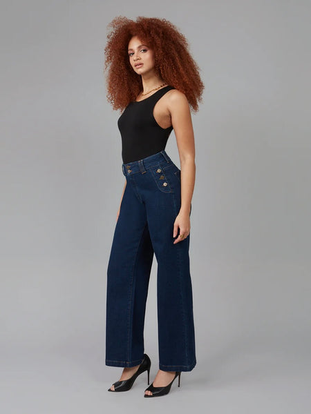 Lola Jeans : Colette High Rise Wide Leg