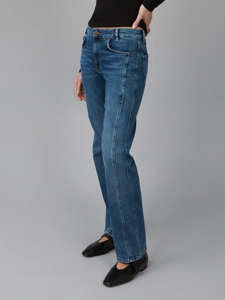 Lola Jeans : Jasper Mid Rise Straight Leg